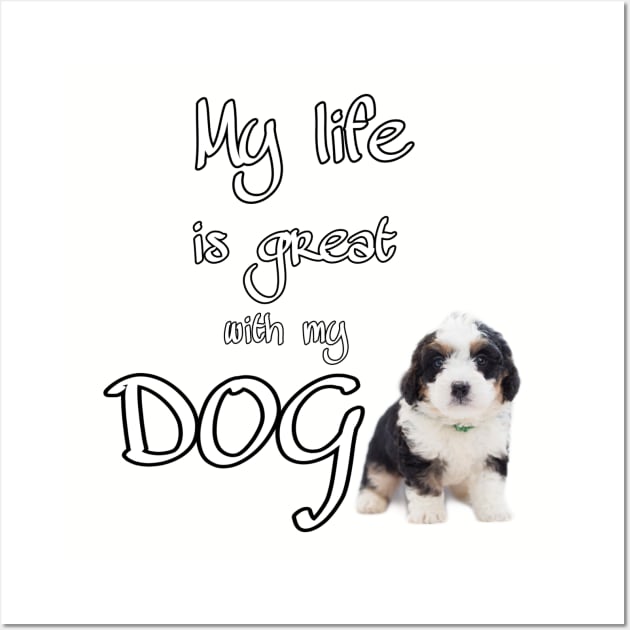 I love my dog Wall Art by teedesign20